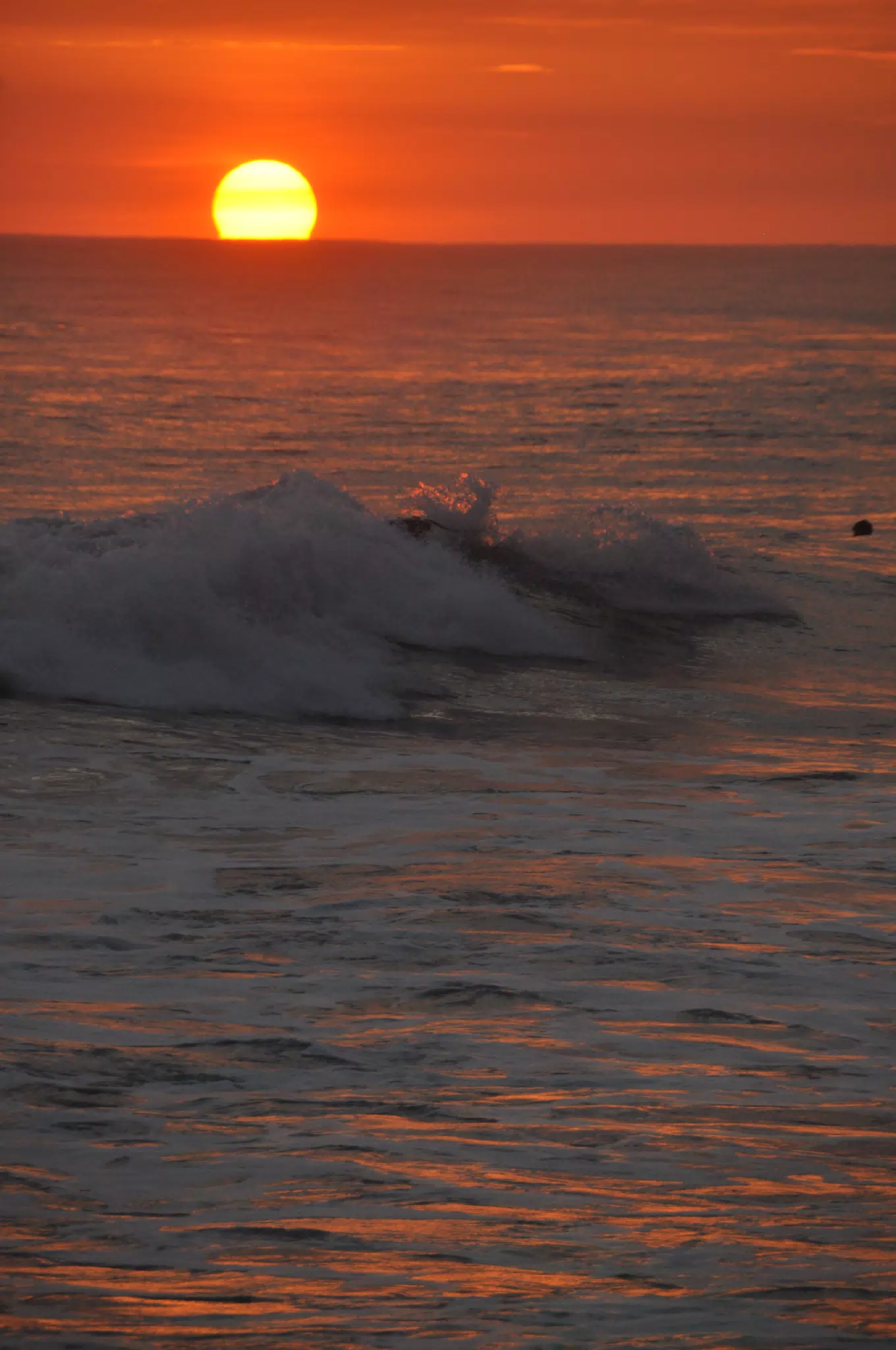 Waves in Sunset