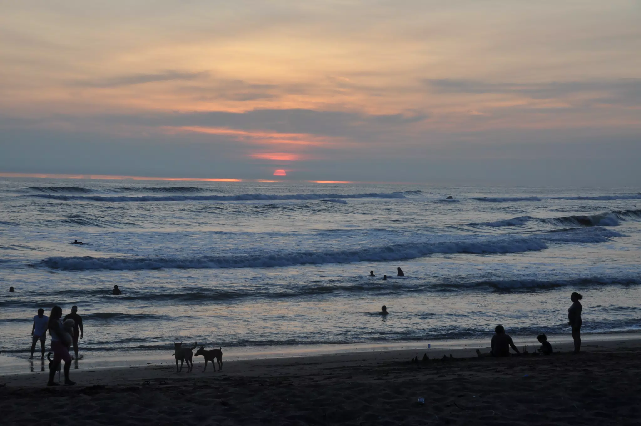 Las Peñitas Beach at Sunset