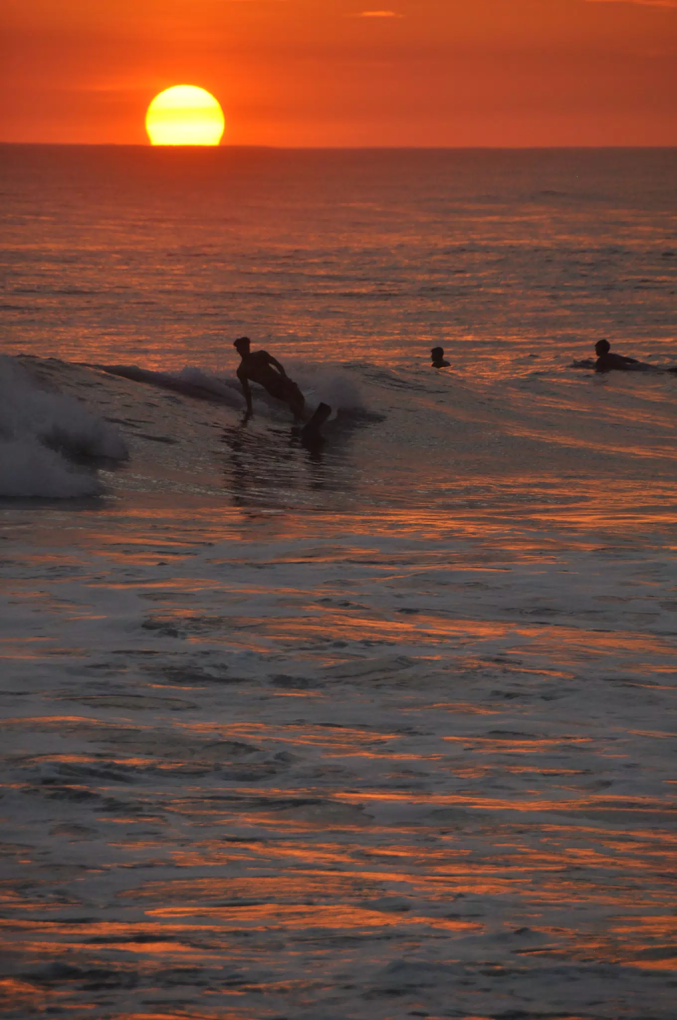 Surfing at Sunset