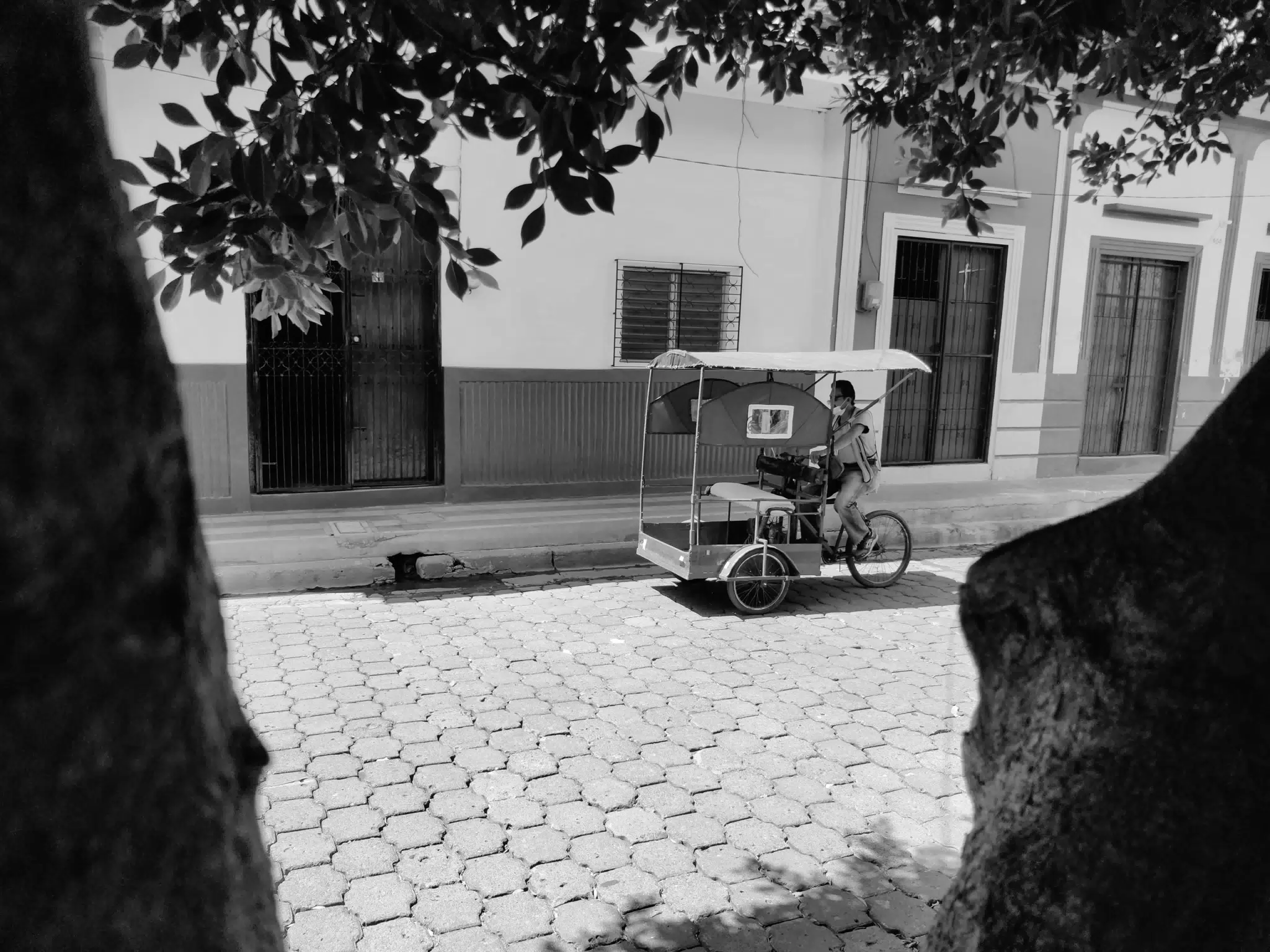 Pedicab on Street in Leon, Nicaragua