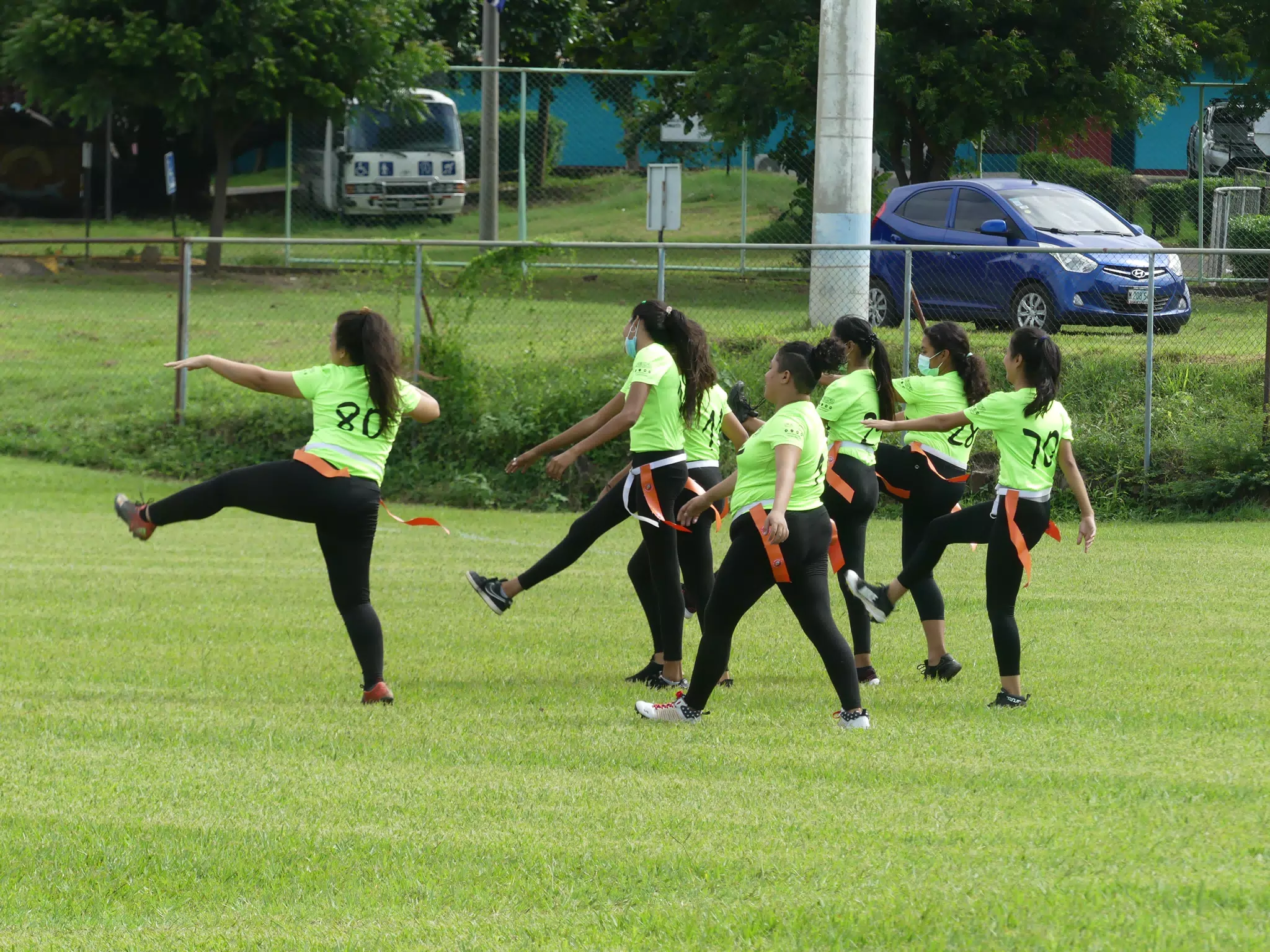Managua Lady Eagles American Flag Football