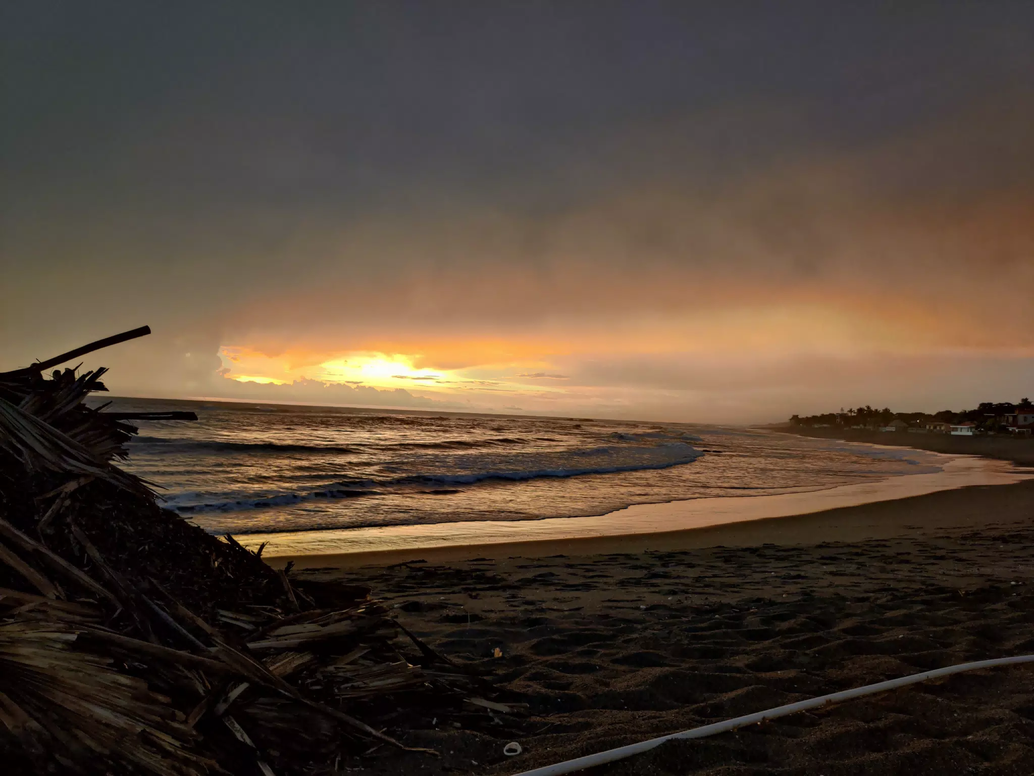 Sunset on the Las Penitas Beach