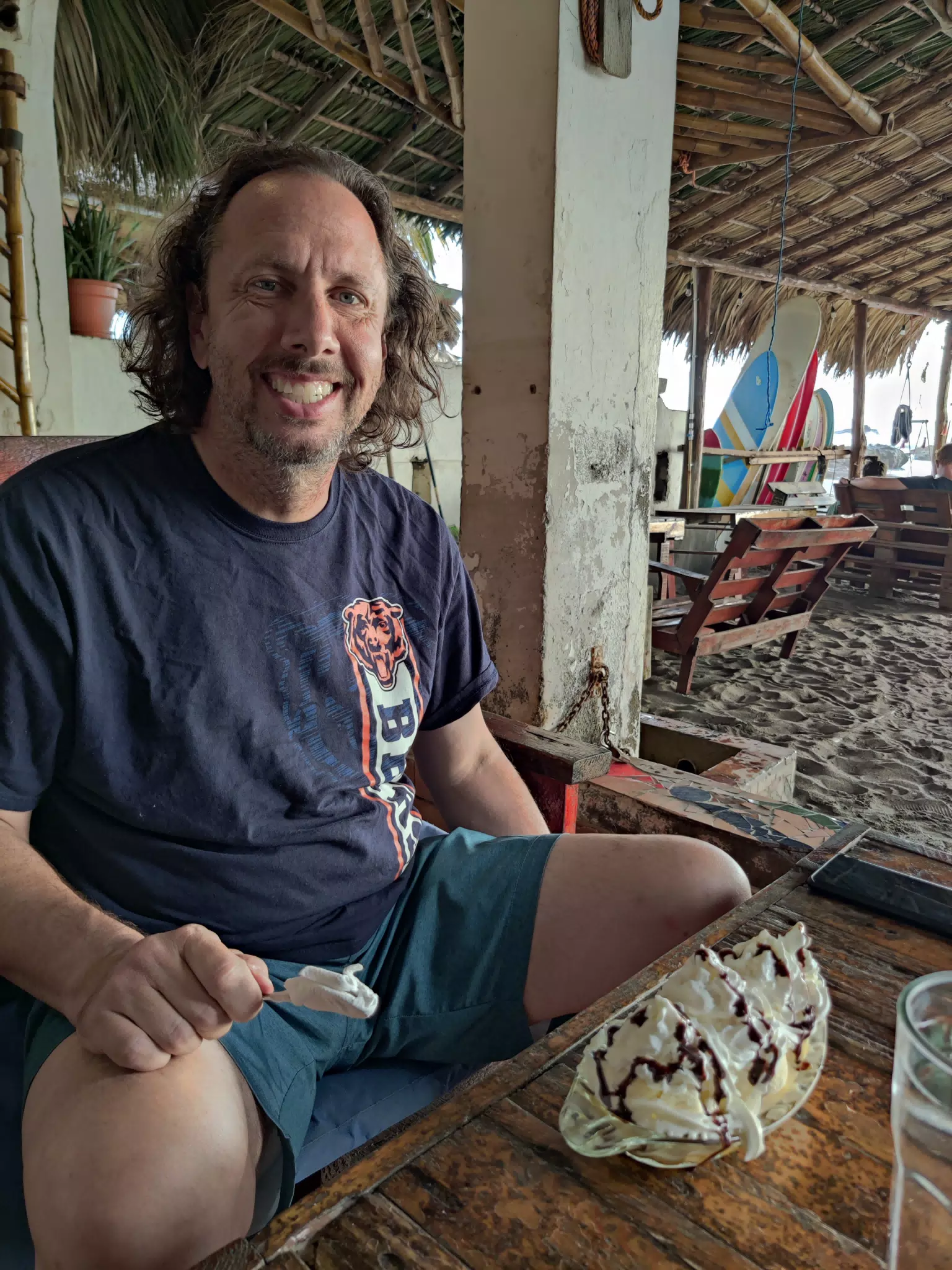 Allen with a Banana Split