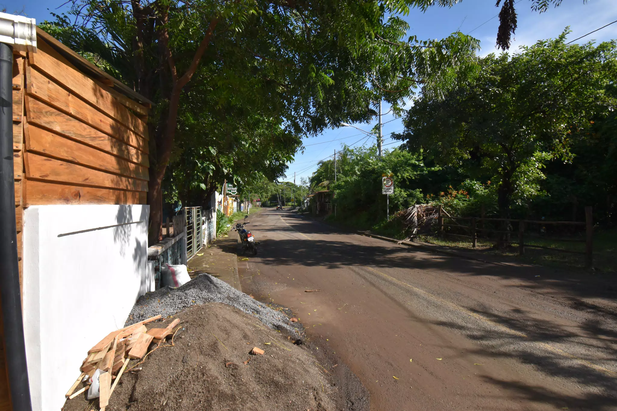 Main Road in Las Penitas, Nicaragua