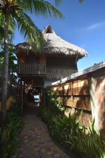 Entrance of the Simple Beach Lodge, Las Penitas, Nicaragua