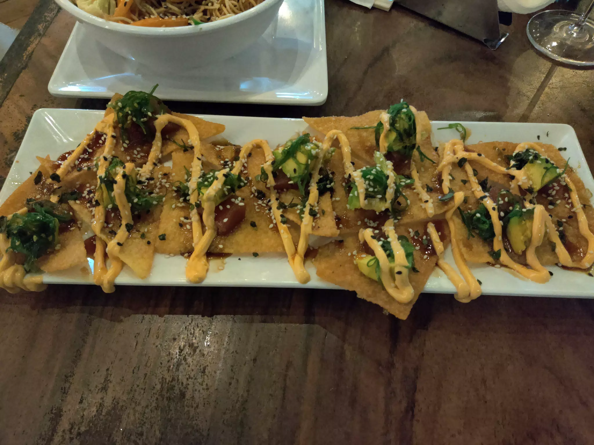 Ahi Tuna on Chips at Dragonfly