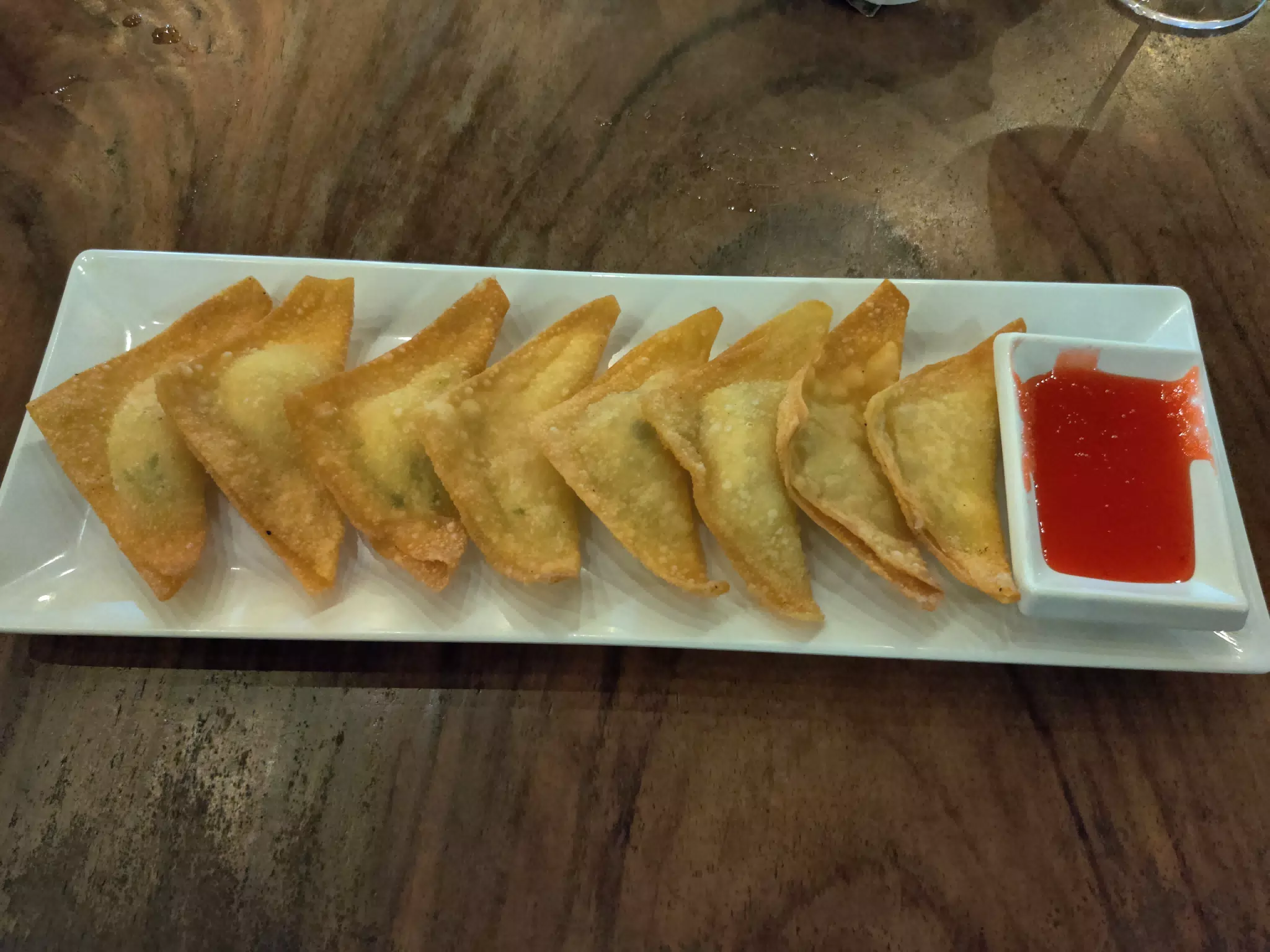 Crab Rangoons aka Won Fry at Dragonfly in Chinandega