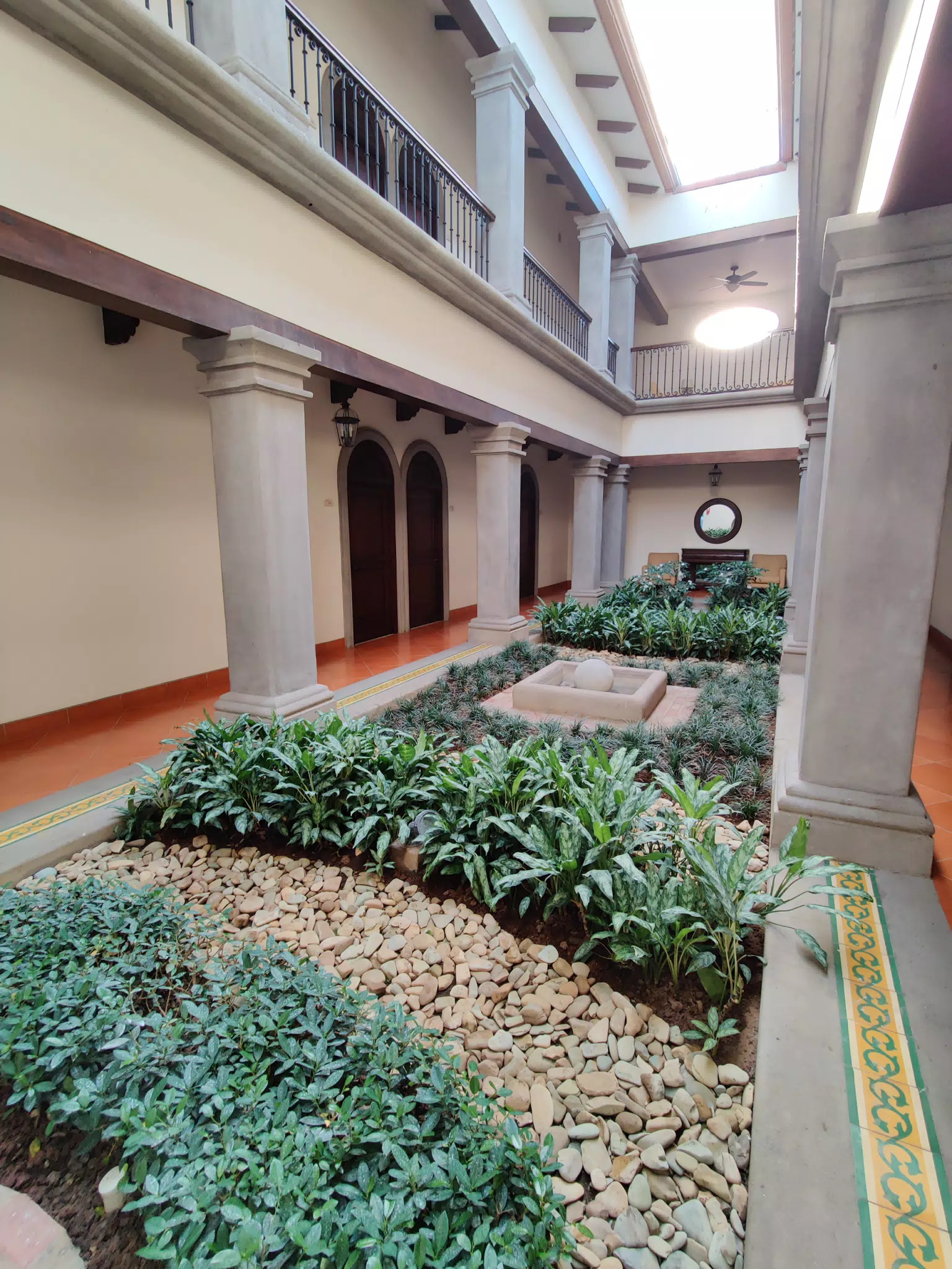 Central Garden at the Hotel Los Portales