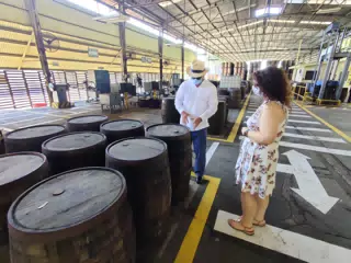 Dominica Learning About Barrel Making at Flor de Caña Cooperage