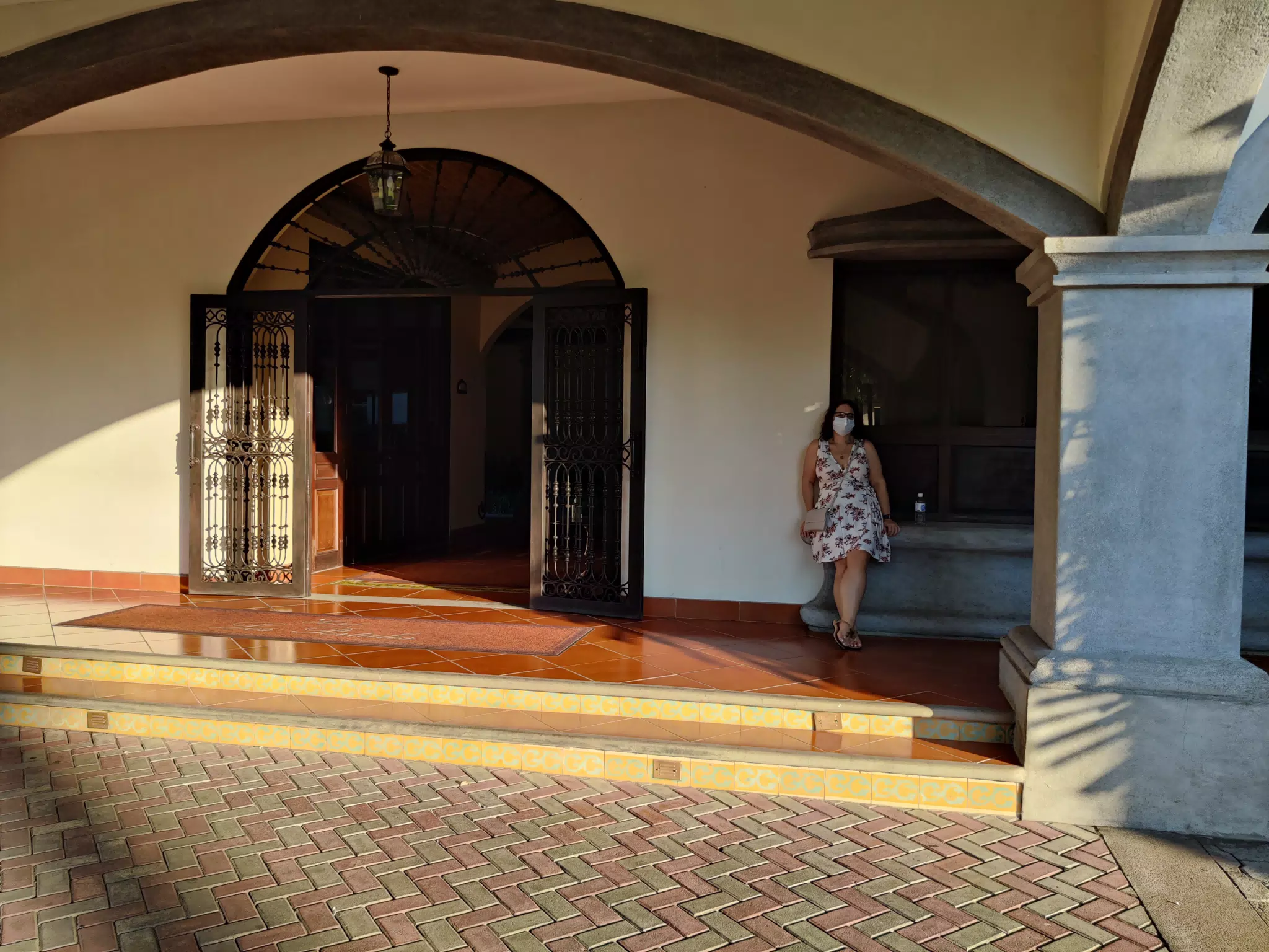 Dominica in Front of the Hotel Los Portales