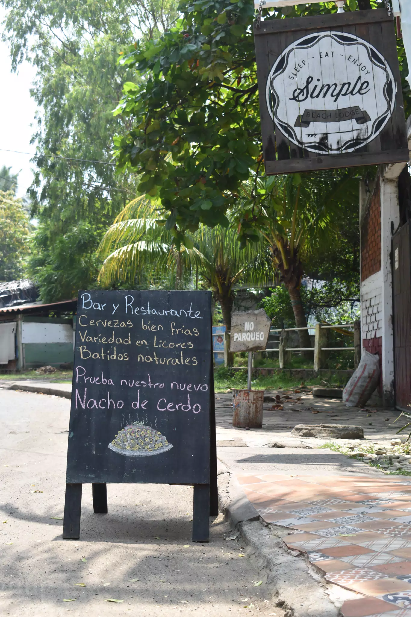 New Nacho de Cerdo at the Simple Beach