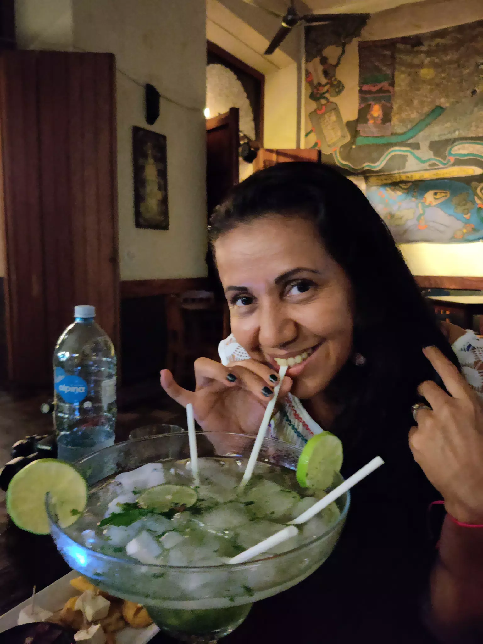 Ana with Monster Mojito at Via Via