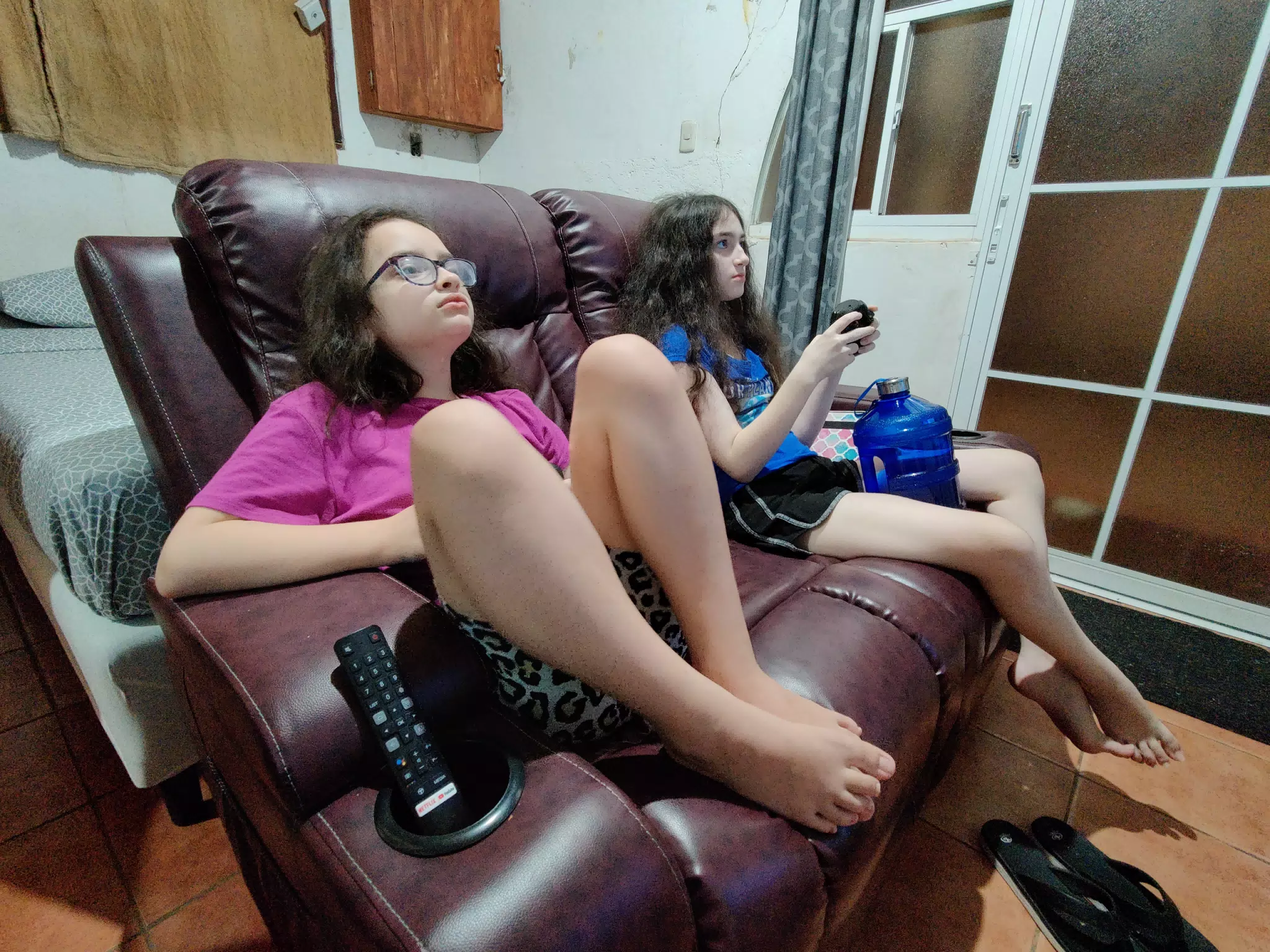 Luciana and Liesl Playing Video Games