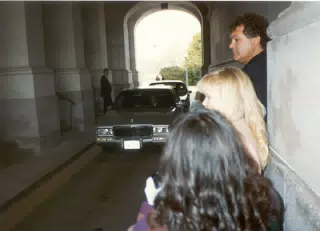President Nixon Motorcade at Capital Building