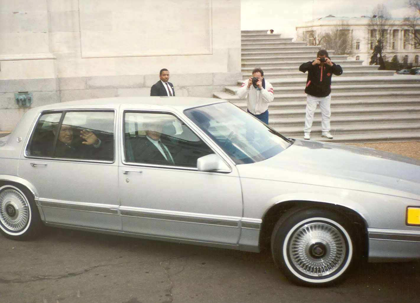 President Nixon at Capital Motorcade