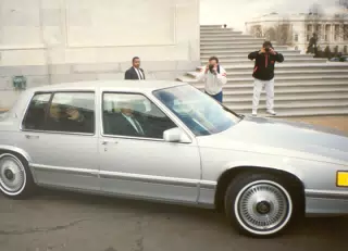 President Nixon at Capital Motorcade
