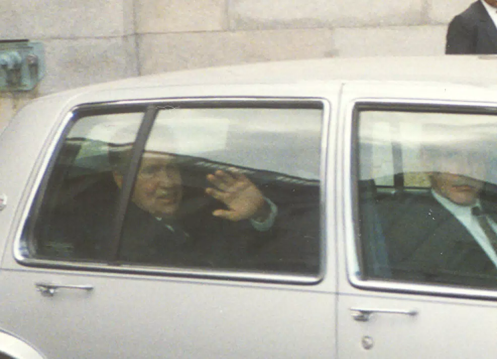 President Nixon at Capital Motorcade