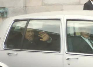 President Nixon at Capital Motorcade