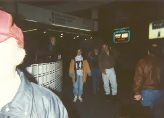 Lindsay Bonadona and Eric Parker at Rochester International Airport