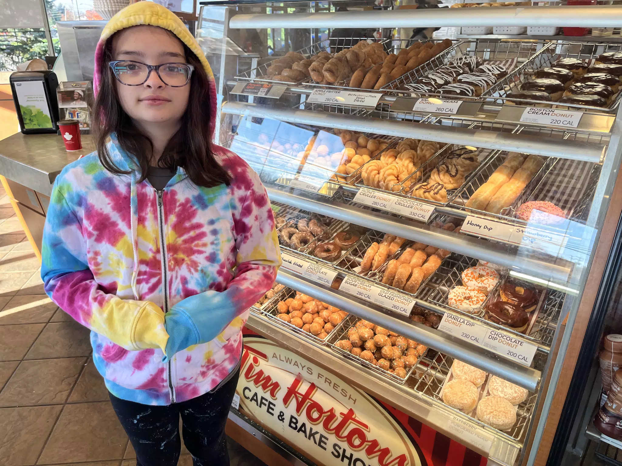 Luciana at Tim Hortons in Geneseo