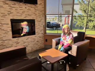Luciana at Tim Hortons in Geneseo