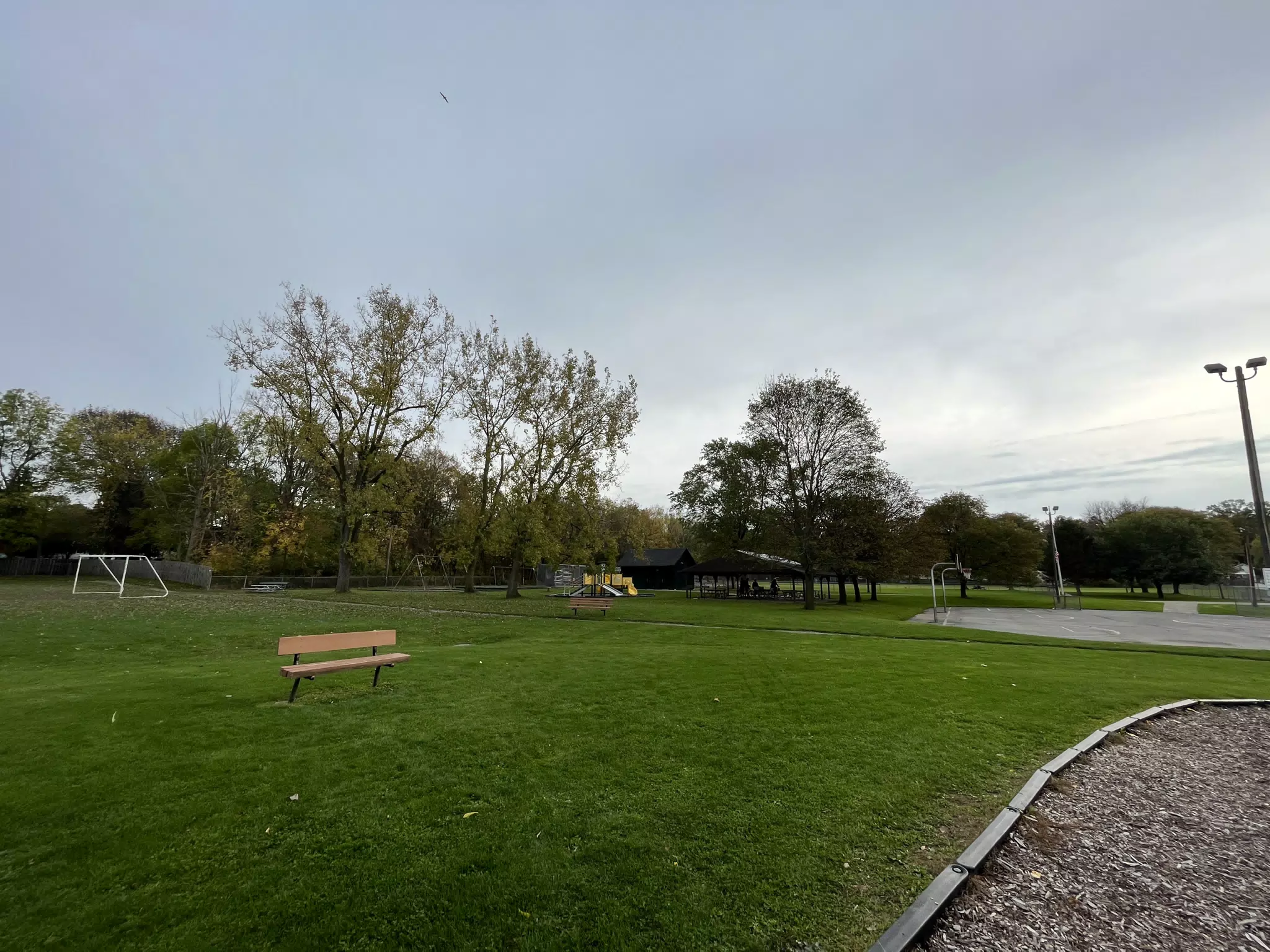 Empty Bench in Highland Park