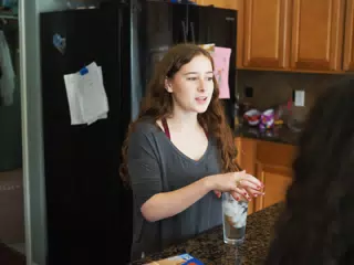 Madeline in Kitchen