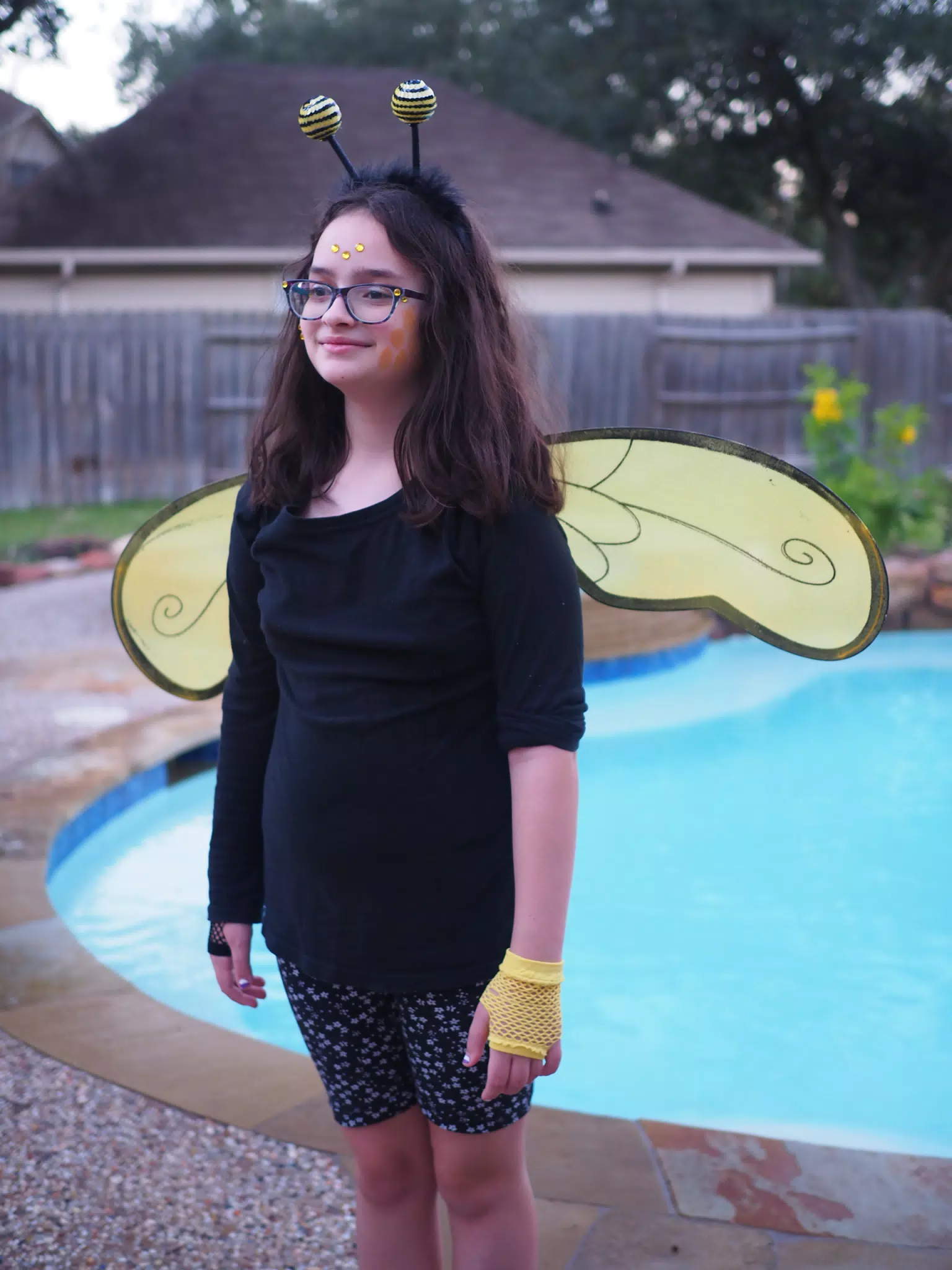 Halloween Costumes  - Luciana by the Pool as a Bumblebee