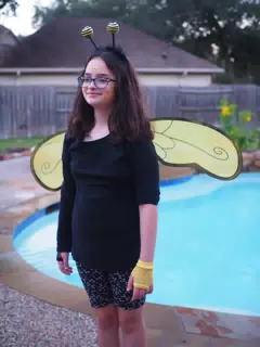 Halloween Costumes  - Luciana by the Pool as a Bumblebee
