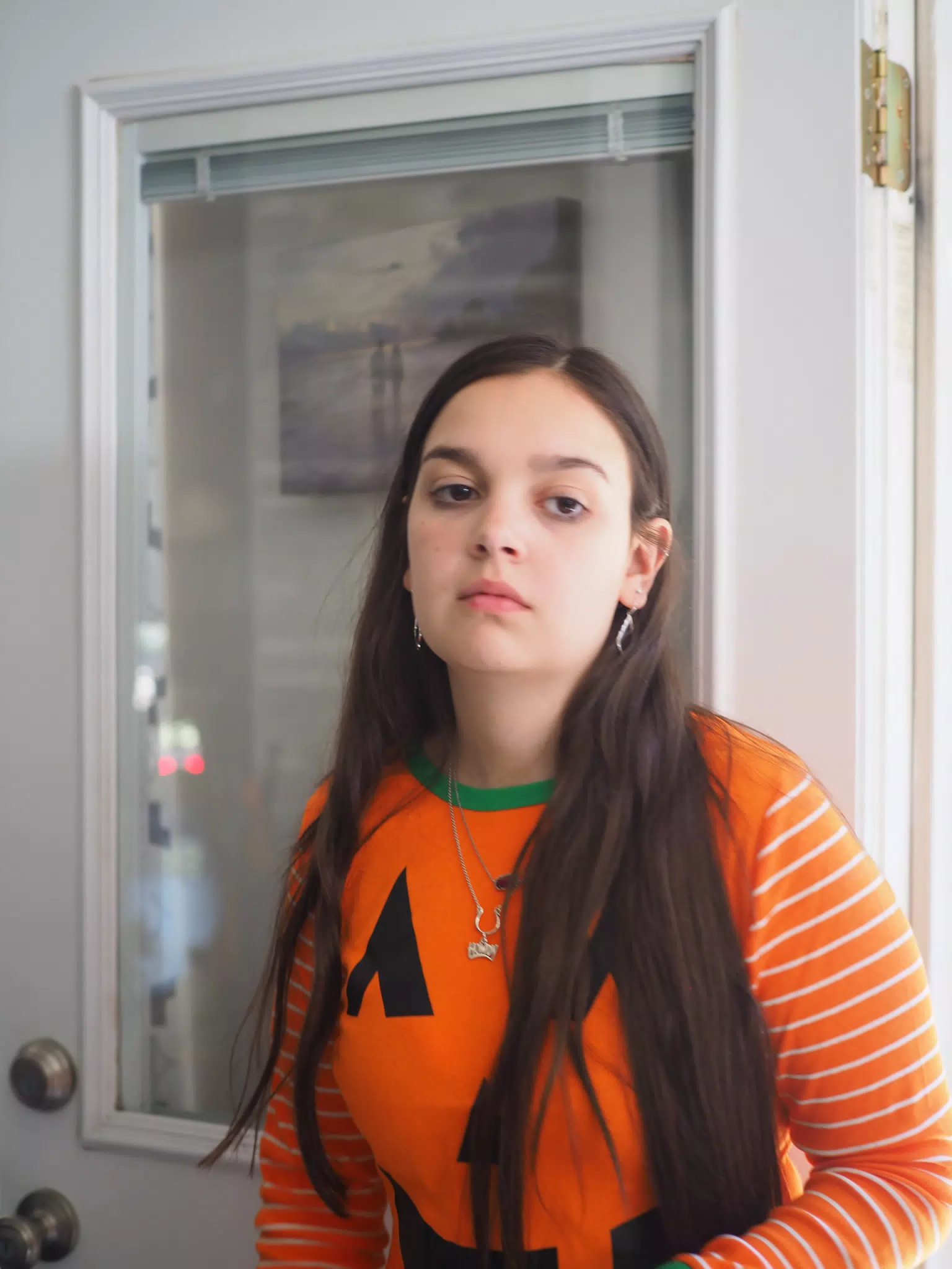 Emily in Pumpkin Pajamas