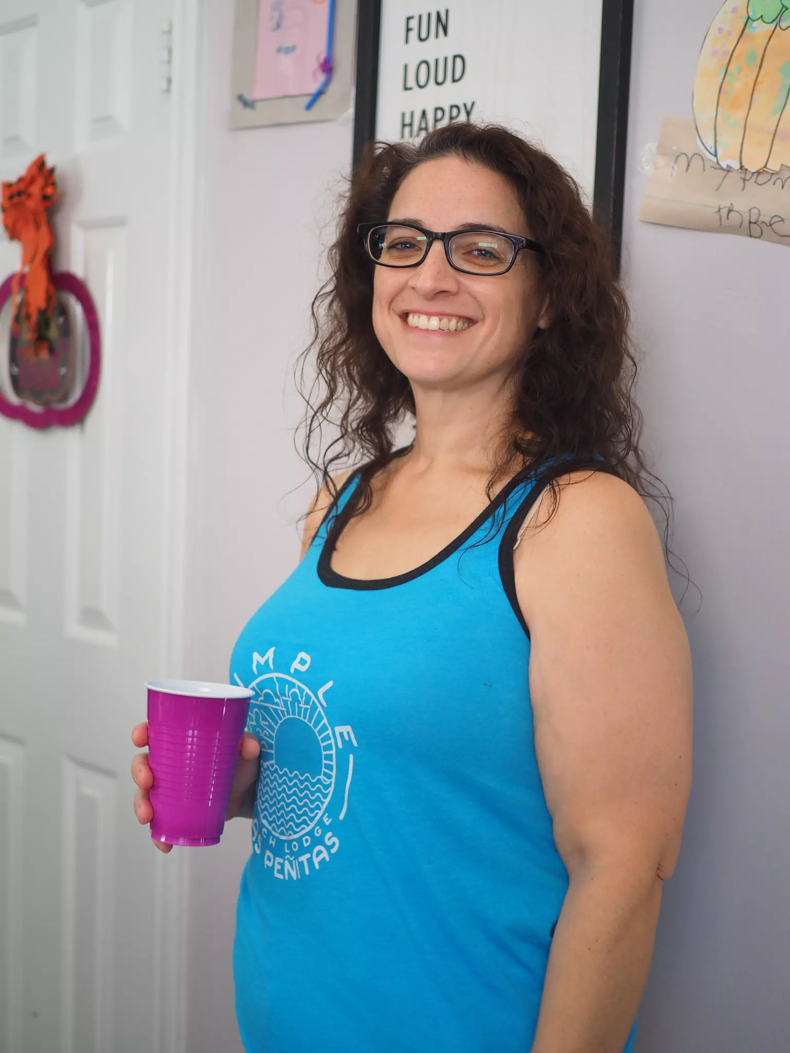 Dominica at Party with Purple Solo Cup