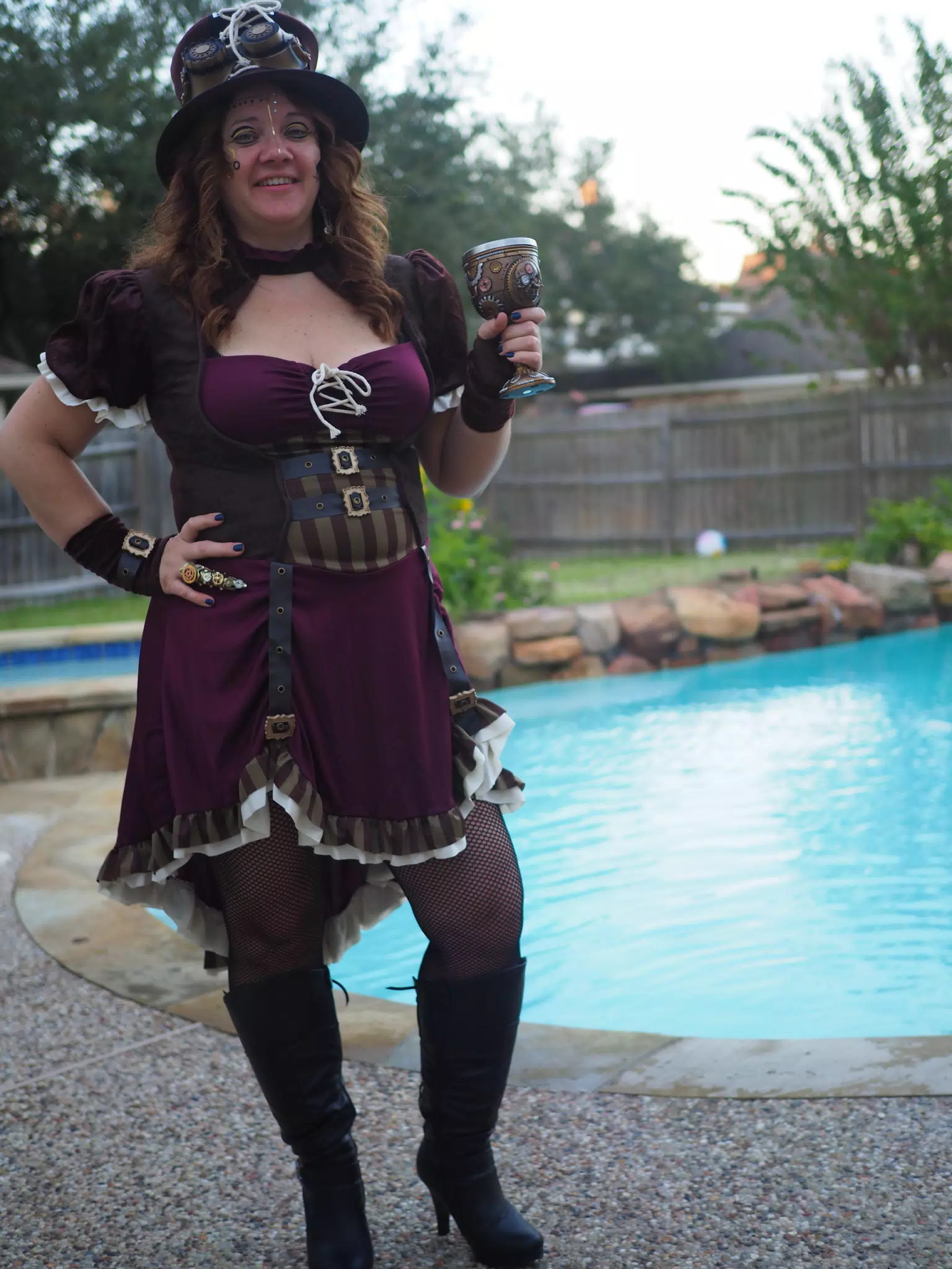 Halloween Costumes - Diane Steampunk Mad Hatter