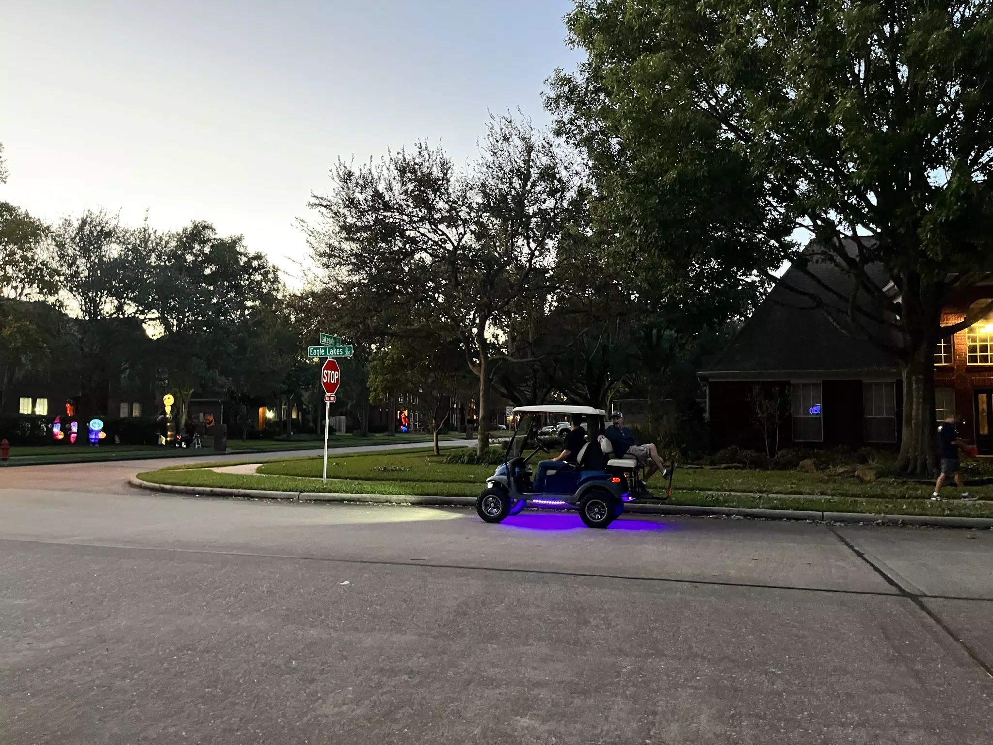 Trick or Treating Support Golf Cart
