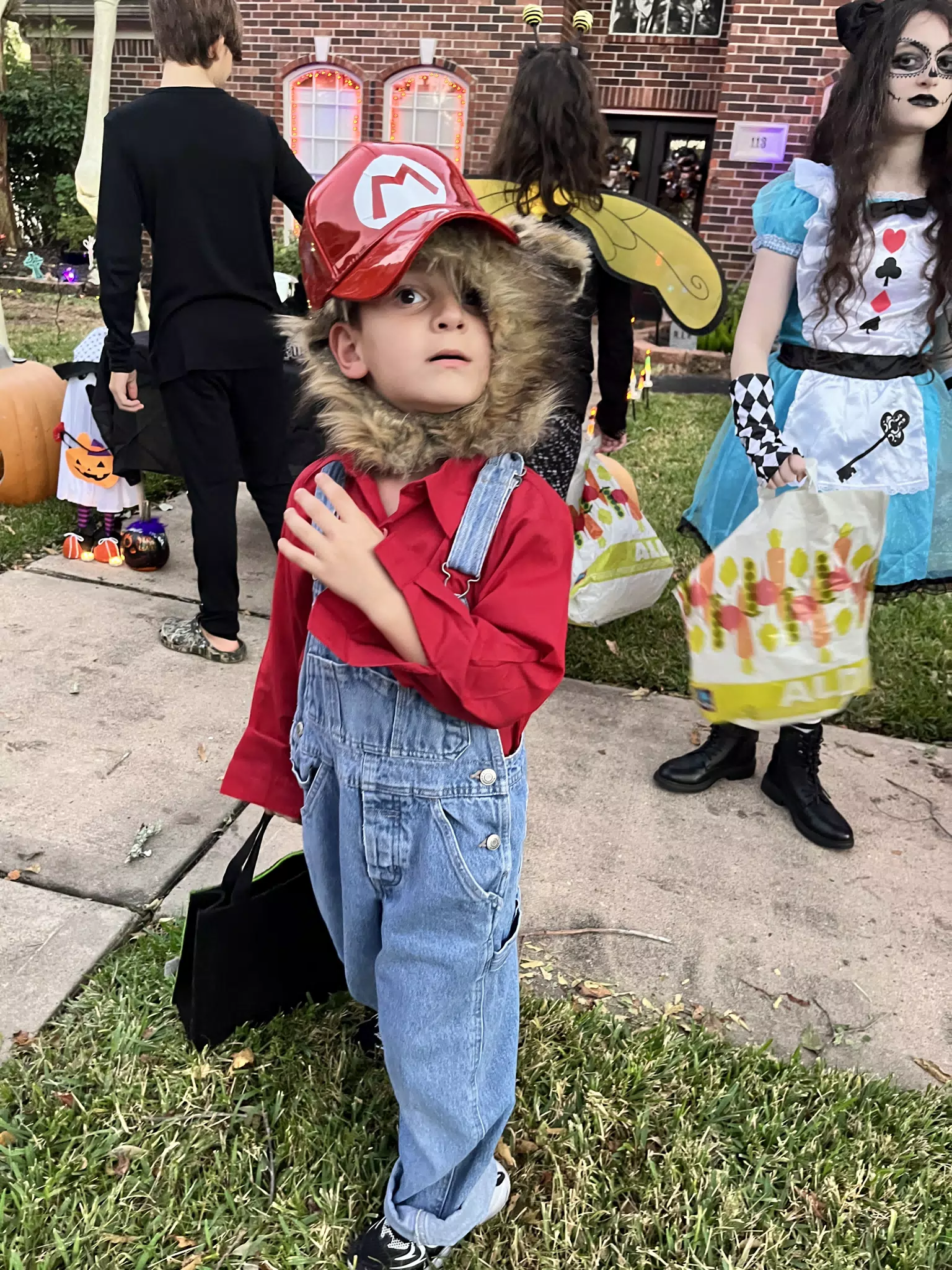 Coltan as Mario at Halloween