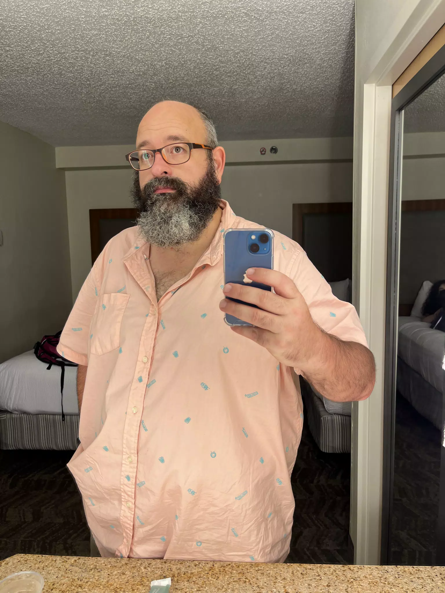 Mirror Selfie at the Springhill Suites Miami Airport