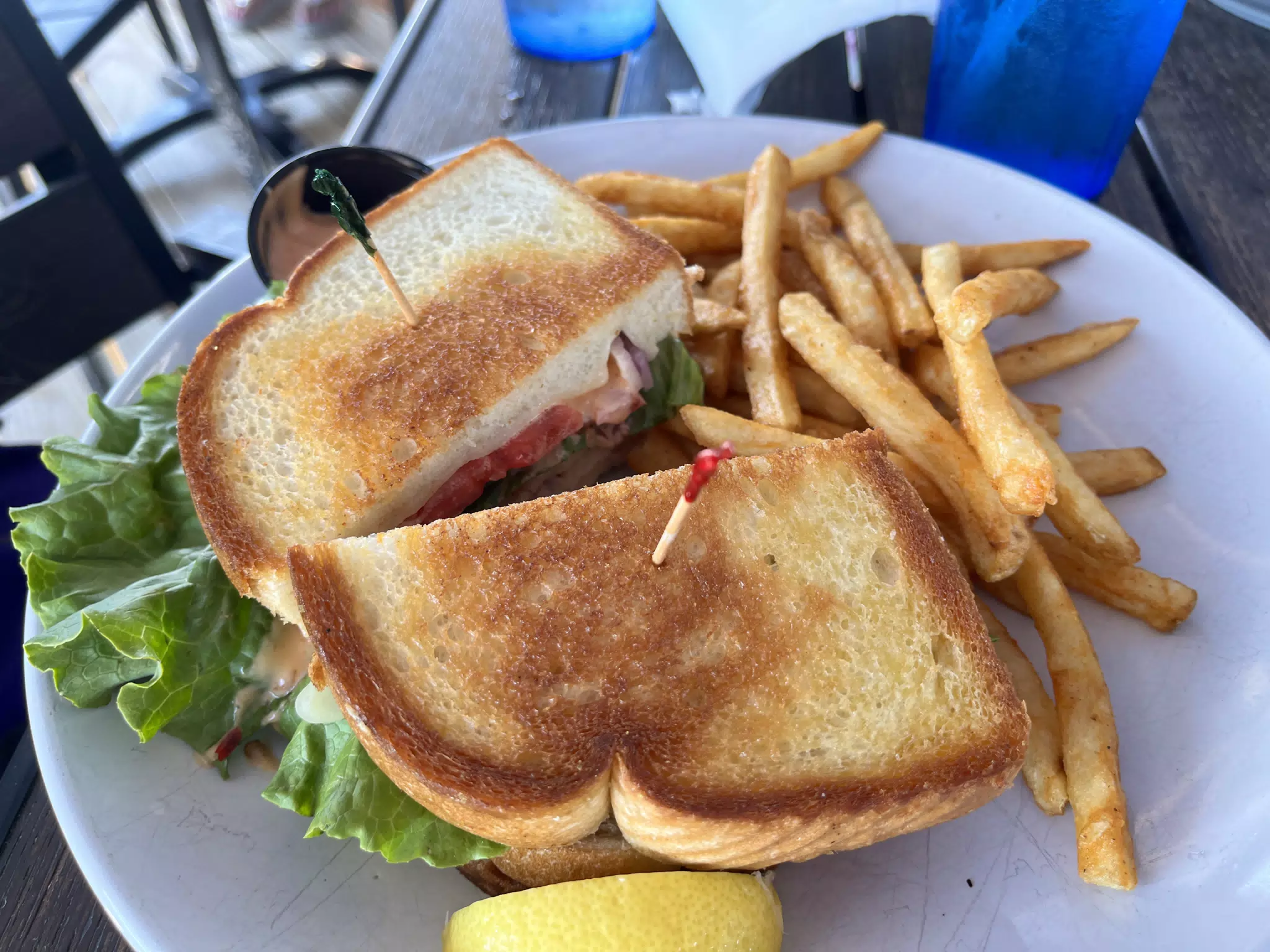 Wahoo BLT at Wahoo's on Islamorada in the Florida Keys