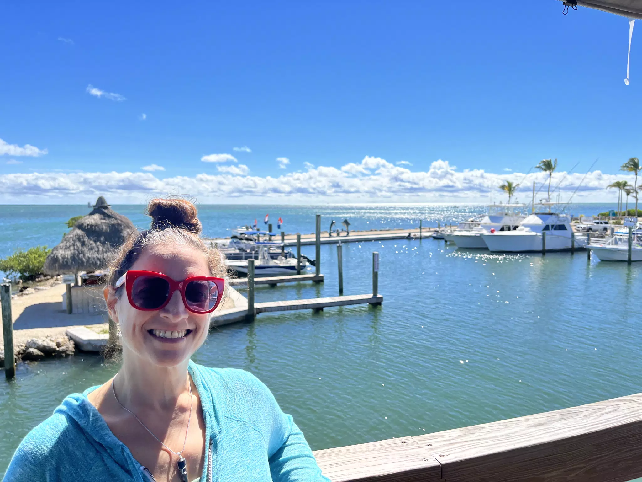 Dominica at Wahoo's in the Florida Keys
