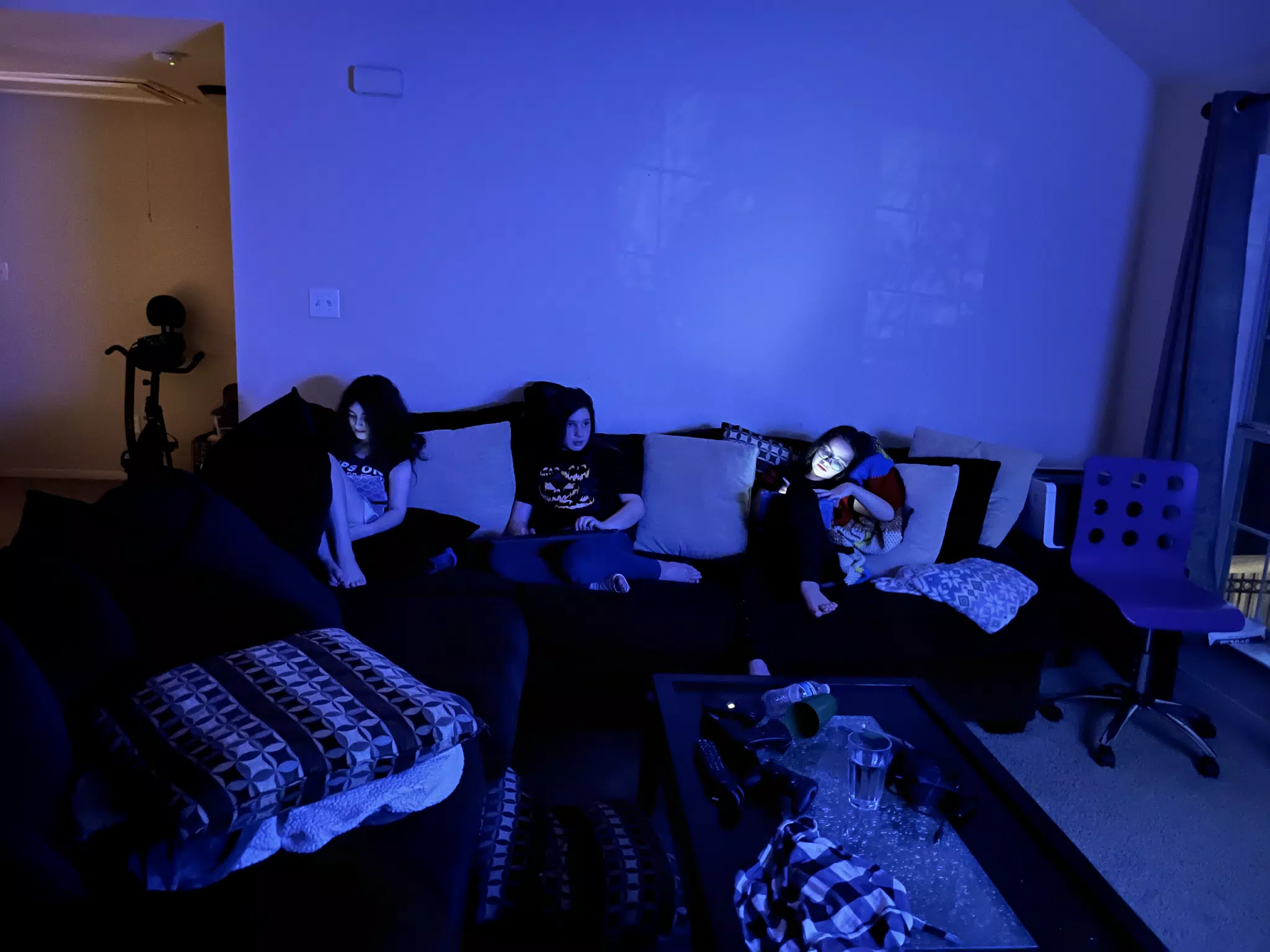 Cousins Playing Nancy Drew at Night