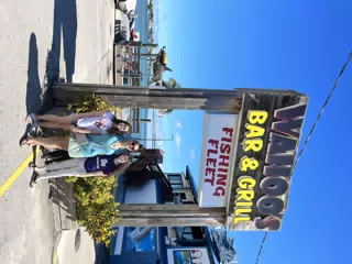 Family at Wahoo's Bar & Grill in the Florida Keys