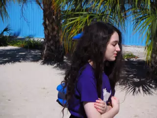 Liesl on Library Beach
