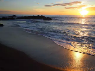 Sunset and the Rocks at Las Penitas, Nicaragua