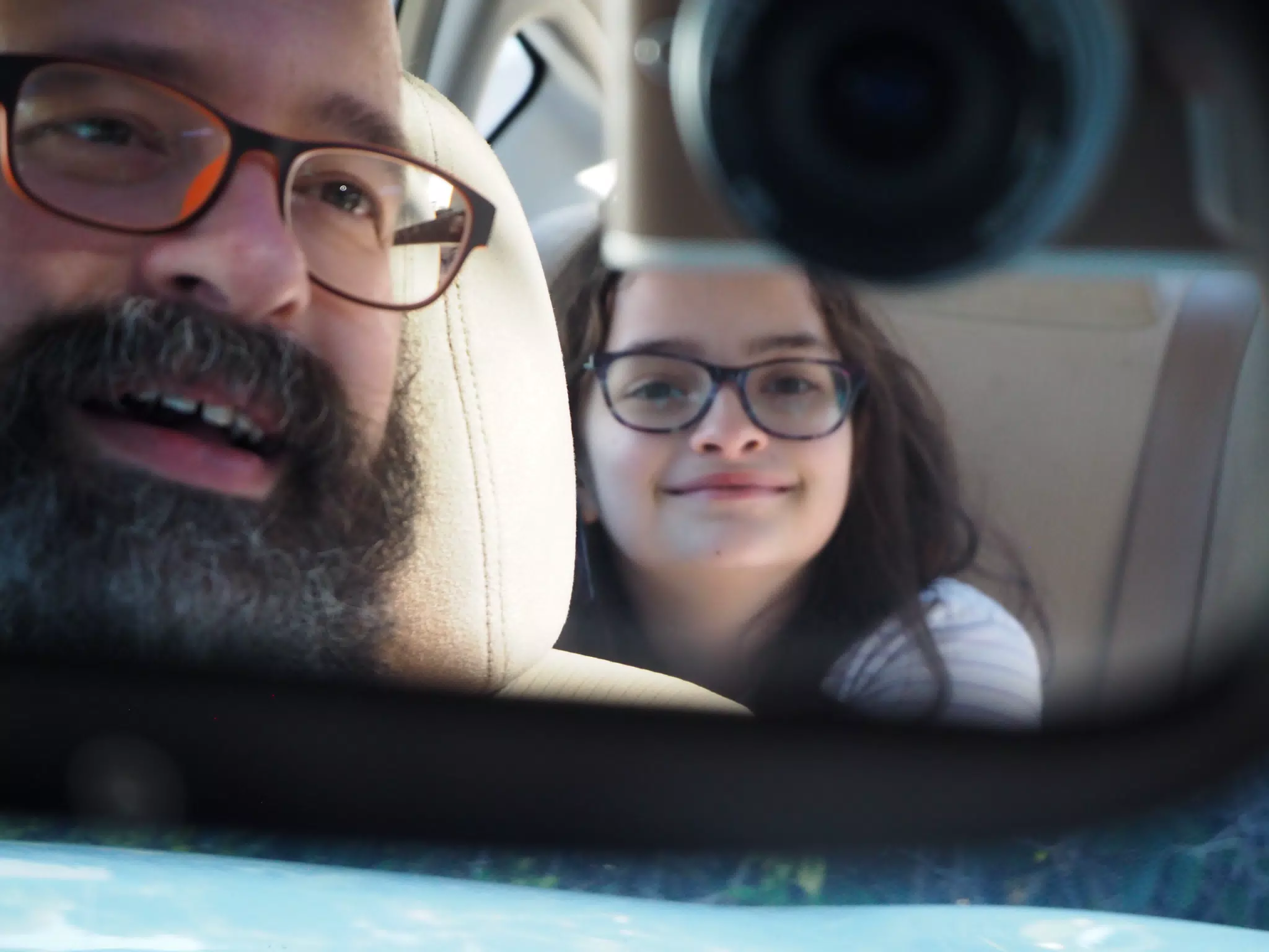 Luciana in the Rear View Mirror