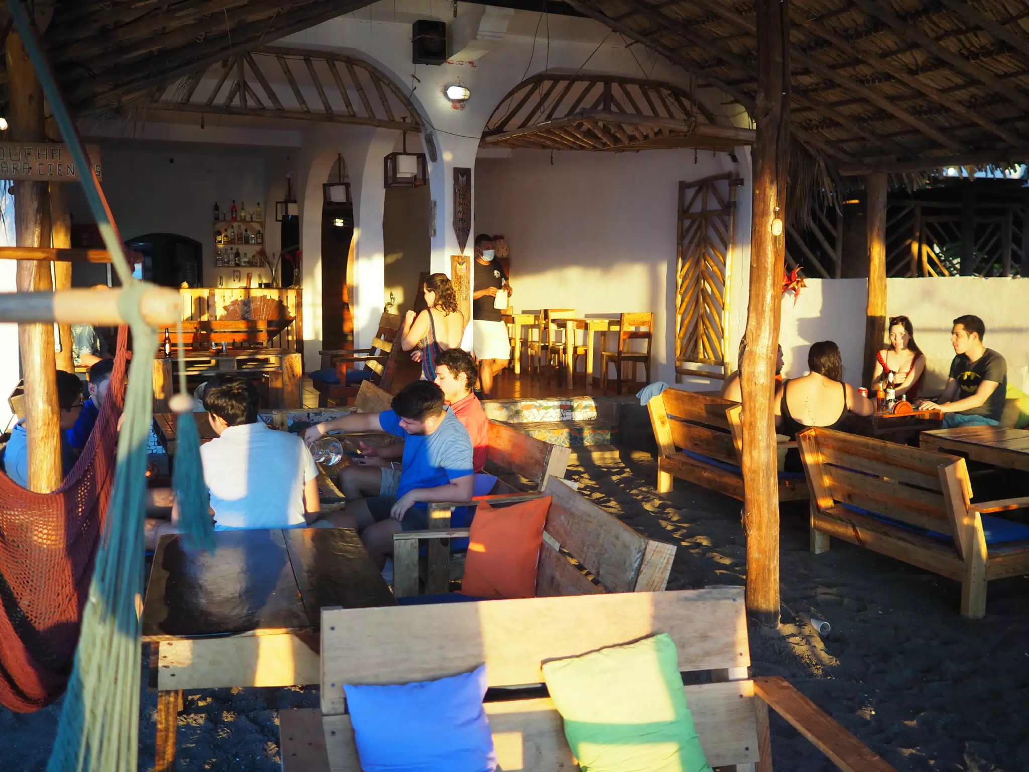 Sunset Light at the Simple Beach Lodge in Las Penitas