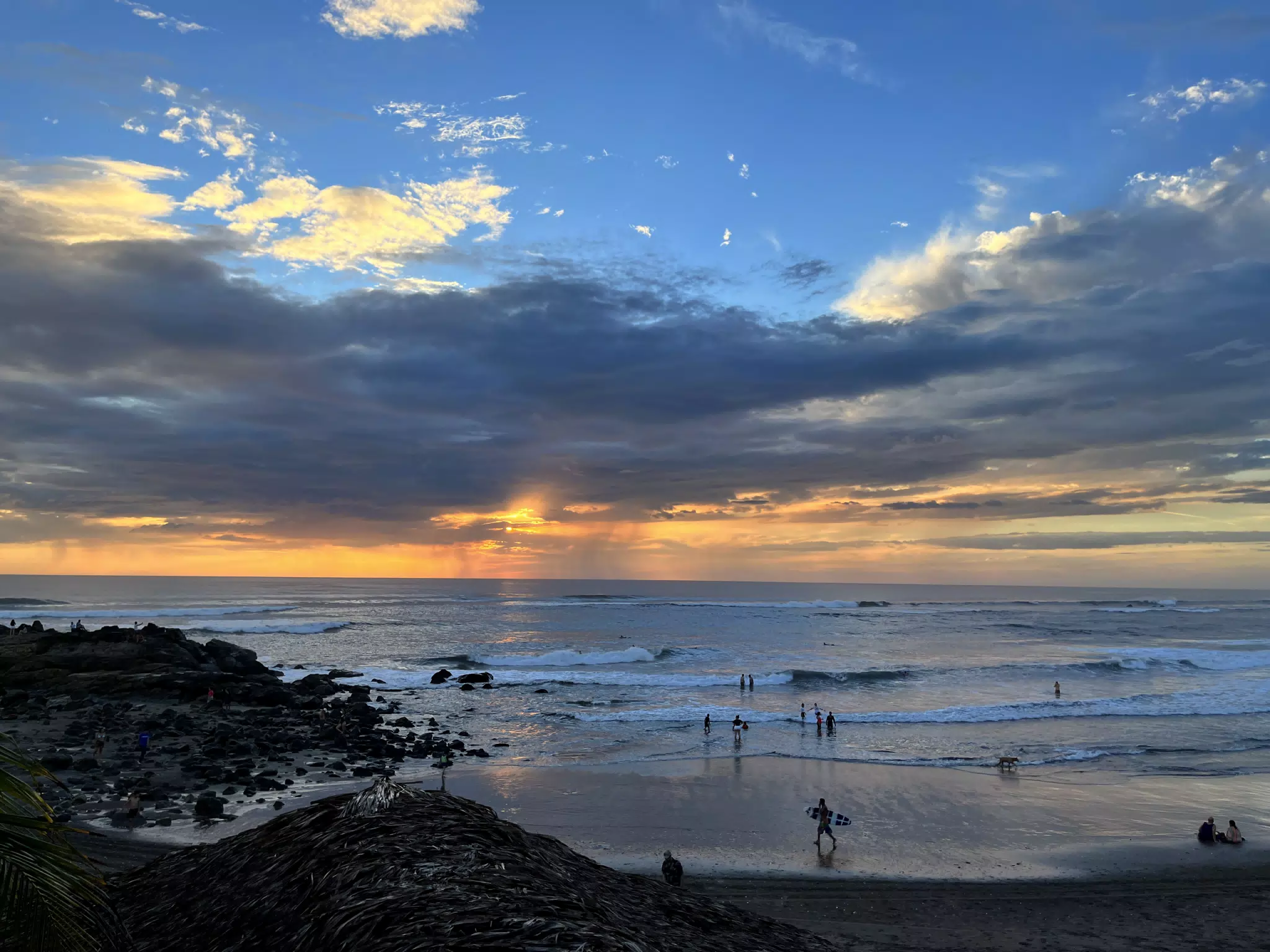 Clear Sunset After the Rain on the Pacific Ocean at Las Penitas