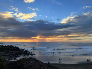Clear Sunset After the Rain on the Pacific Ocean at Las Penitas