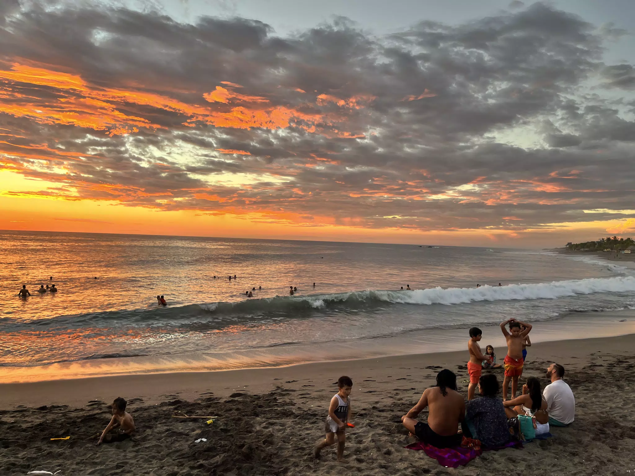 Sunset at Las Penitas Looking North
