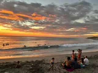 Sunset at Las Penitas Looking North