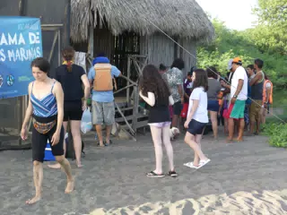 Girls at the Turtle Rescue