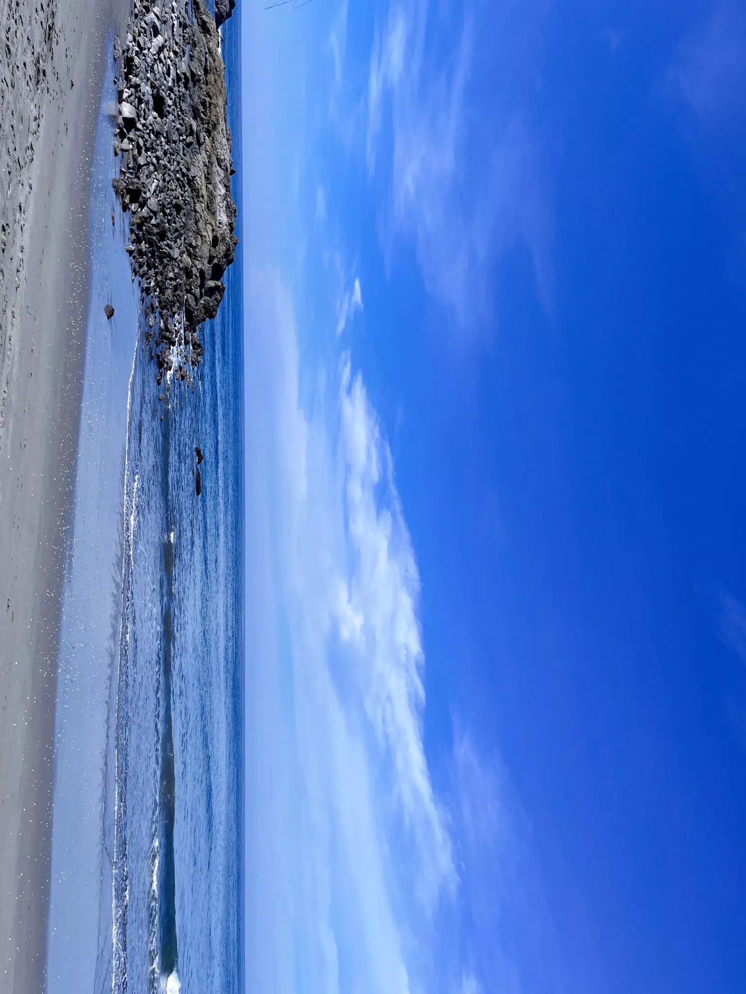 Blue Sky Over the Pacific Ocean in Nicaragua