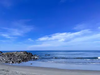 Blue Sky Over the Pacific Ocean in Nicaragua